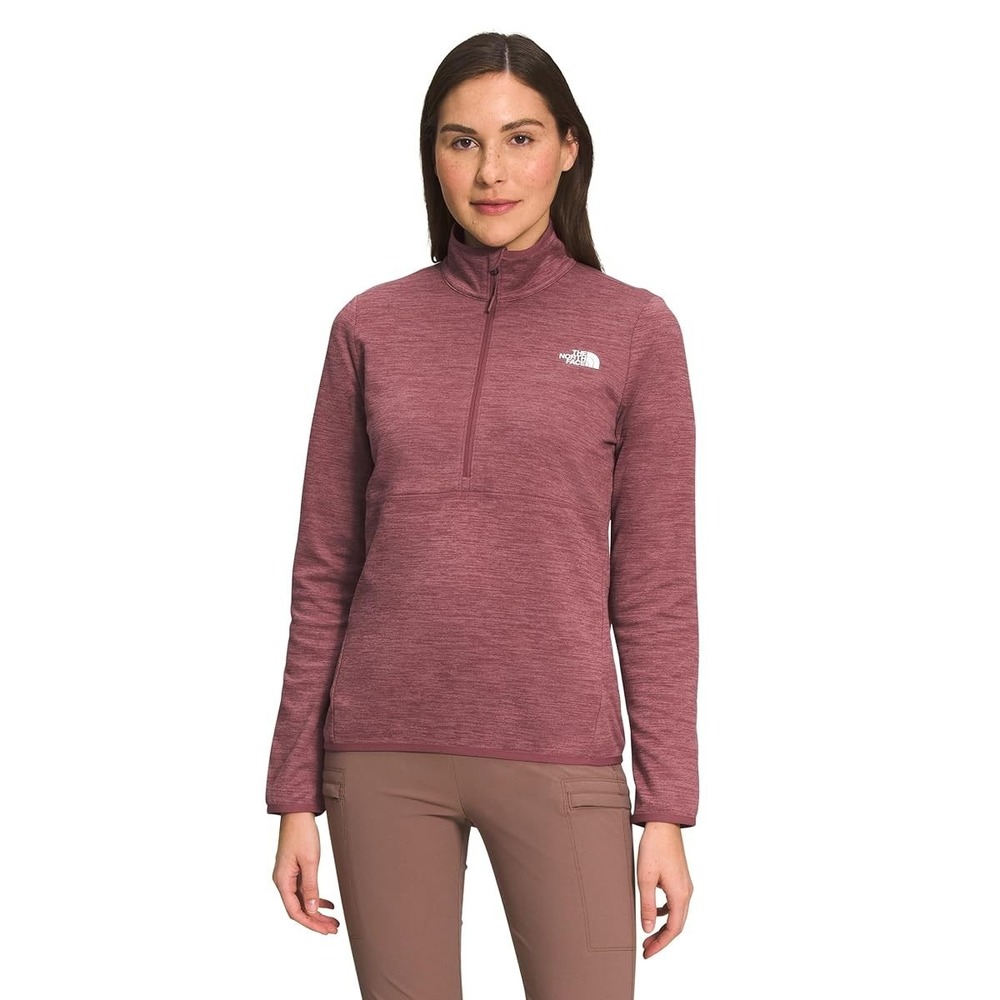 THE NORTH FACE Canyonlands Women's 1/4-Zip Pullover Shirt,Wild Ginger Heather, L